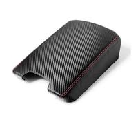 Armrest Storage Box Cover Panel Trim Decoration Car Interior Tuning Accessory For A6 C8 4K 2019 2020 2021(Carbon Fiber Leather)