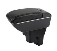 Armrest Storage Box For Fit For Jazz GE Car Central Armrest Storage Box Elbow Support For Drivers And Passengers(D-No USB-Black line)