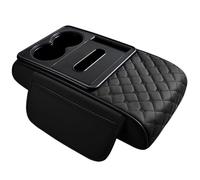 Armrest storage box in multifunctional car armrest box for car, reference for an increased middle console made of PU leather | Reference pa