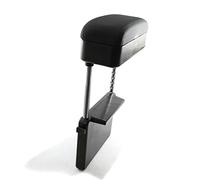 Armrest Universal Arm Rest Centre Console Box Storage Box Organizer Adjustable Height with Black Leather