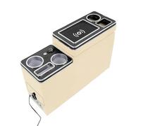 Armrests Box FOR HYUNDAI FOR Grand FOR Starex FOR Row Front Railing Box Set General Business Armrest Central Store Business Car Crossroad Centre Consoles Car(5TH Beige)