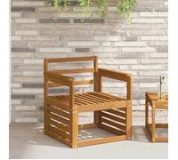 Armrests Brown Engineered Wood 59x6x61cm Slatted Outdoor Bench Arm Support Pair
