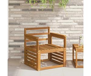 Armrests Brown Engineered Wood 59x6x61cm Slatted Outdoor Bench Arm Support Pair
