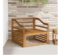 Armrests Brown Engineered Wood 79x4x73cm Slatted Outdoor Sofa Arm Support 2pcs.