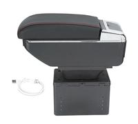 Armrests Centre Console Universal Car Center Console Armrest Box Container Adjustable With USB Interface Armrest Box