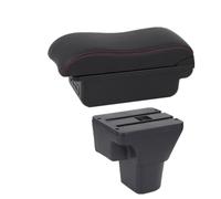 Armrests For Accent Verna 2006-2011 Car Armrest Box Storage Automobile Arm Rest(B2 red line 3USB)