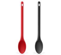 Armrouns Long handle Silicone Mixing Spoon, 12"" Stirring Spoons Nonstick Heat-Resistant Rubber Mixing Spoon for Cooking Baking, LHSP-12