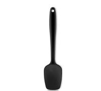 Armrouns Silicone Spatula Spoon, 11.2'' Heat Resistan Rubber Spoonula, Black Non-Stick Spootula with Seamless, Flexible Scrapers for Baking Mixing Serving, Stirring. (Large 11.2) (BSP-N) (BSP-N)