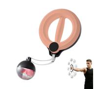 Arms and Shoulder Exercise Equipment, Smart Flabby Arm Exerciser with Digital Tracker, 360° Hand-Crank Forearm Trainer, for Upper Body Toning pink Illuminated Non-Counting Model