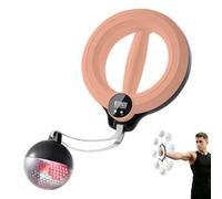 Arms and Shoulder Exercise Equipment, Smart Flabby Arm Exerciser with Digital Tracker, 360° Hand-Crank Forearm Trainer, for Upper Body Toning pink Smart Illuminated Model