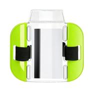 Arms Badge Holder | Transparent Waterproof Organizer - Ticket Holder Armband with Adjustable Elastic Strap & Buckle | For Skiing, Mountaineering, Rafting, Women & Men
