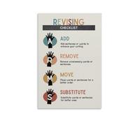 ARMS & CUPS Checklist Poster Writing Strategy English Classroom Educational Chart Poster 12x18inch(30x45cm)