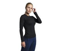 Arms of Andes Women's Alpaca Wool Long Sleeve Base Layer: 160 Ultralight Black S