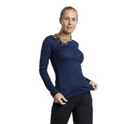 Arms of Andes Women's Alpaca Wool Long Sleeve Base Layer: 160 Ultralight Navy Blue XS