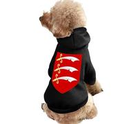 Arms of E-ssex County Council Cute Dog Hooded Sweatshirt Warm Cat Hoodies Clothes Funny Pullover Sweater for Small Medium Large Pet