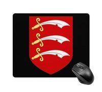 Arms of E-ssex County Council Printed Square Gaming Mouse Mat Soft Non-Slip Computer Game Mice Pad for Home Office Laptops