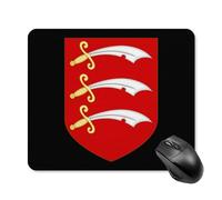 Arms of E-ssex County Council Printed Square Gaming Mouse Mat Soft Non-Slip Computer Game Mice Pad for Home Office Laptops