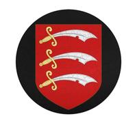 Arms of E-ssex County Council Wooden Puzzle Letter on Back Circular Easy Jigsaw Puzzles for Elderly Birthday Gift Family Game