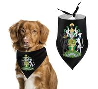 Arms of Nottinghamshire County Council Dog Bandanas Puppy Triangle Kerchief Cat Scarfs Washable Bibs Pet Gifts