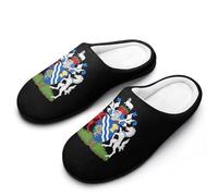 Arms of Oxfordshire County Council Mens Slippers Memory Foam Winter Warm Sandals Slip On House Shoes Size 7-14
