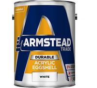 Armstead Trade Acrylic Eggshell Paint White 5 Litres