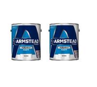 Armstead Trade Durable Matt Paint White 5L Pack Of 2