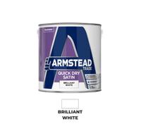 Armstead Trade Quick Dry Satin - Brilliant White - 2.5 Litre