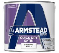 Armstead Trade Quick Dry Satin Paint Brilliant White 1L