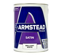 Armstead Trade Satin Finish Paint Brilliant White 5L