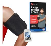 ARMSTRONG AMERICA Bicep Tendonitis Brace, Bicep Band & Upper Arm Compression Sleeve | Triceps & Biceps Muscle Support For Upper Arm Tendonitis Or Bicep Strains (S/M 6" to 10")