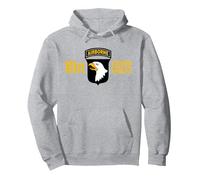 ARMY 101ST AIRBORNE DIVISION US Pullover Hoodie, Adult Unisex, Heather Grey, X-Large