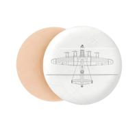 Army Aircraft Line Art Deco Fashion Air Cushion Makeup Foundation Sponge Powder Puff
