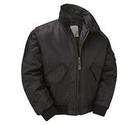 Army and Outdoors MA2 CWU Flight Unpadded Light Bomber Jacket - Black