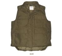 Army and Outdoors Multi-Pocket Padded Bodywarmer Gilet (S, Olive)