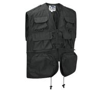 Army and Outdoors Multi-Pocket Vest Waistcoat Gilet (XS, Black)