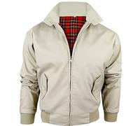 Army And Workwear Men’s Harrington Jacket with Chequered Lining and Zip, Classic Bomber Jacket, Made in Great Britain, XXXXXL