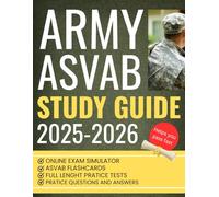 Army ASVAB Study Guide 2026: Full-length practice tests, online exam simulator, practice questions and answers, and much more.