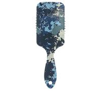 Army Blue Camouflage gentle brushes for black women Designed massage brush for fine hair with Ergonomic handle cepillos para cabello