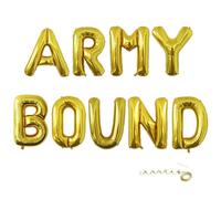 Army Bound Banner, Army Party Decorations for Farewell Party Welcome Ceremony