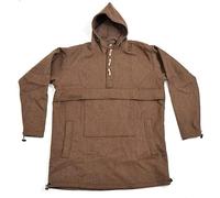 Army Bushcraft Wool Blanket Anorak Jacket | Outdoor Survival Hoodie, Military Style Pullover, Camping, Hiking, Tactical Gear, Warm Heavy Duty Wool Coat for Men | Size UK(XXL)