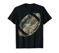 Army Camouflage Football Player Fall Season Game Touchdown T-Shirt