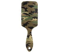 Army Camouflage friendly brushes for black women blow drying Designed scalp massager for All Hair Types with Ergonomic handle cepillo para peinar