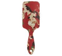 Army Camouflage Gold Camouflage anti static comb for black women Designed wet dry brush for blow drying with Ergonomic handle cepillo para definir rizos