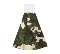 Army camouflage Hangable portable towel, velvet super absorbent kitchen towel, children's adult bathroom kitchen hanging towel