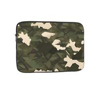 Army Camouflage Laptop Sleeve for Women Men, 15 Inch Waterproof Laptop Bag Lightweight Notebook Computer Cover Bag