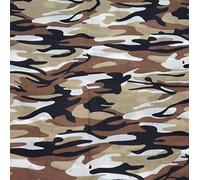 Army Camouflage Military Fabric Material 45'' Wide Half METRE Fabric Sewing Craft Brown