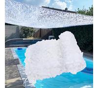 Army Camouflage Netting, 2x3m 4x5m 5x6m Camouflage Woodland Netting White Camo Netting For Decoration Camping Theme Party Camping Military Hunting Shooting Sunscreen(6x12m)
