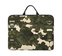 Army Camouflage Pattern Laptop Sleeve Case 14 in Suitable for Notebook Computer Tablet Traveling Carrying Simple Case