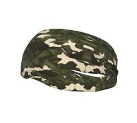 Army camouflage Sports Sweatband Headband Lightweight Stretch Breathable Moisture Absorbing for Men and Women