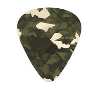 Army camouflage Stylish and durable guitar picks, three types of thin, medium and heavy guitar picks (12 pieces), suitable for guitar, bass, electric guitar, ukulele,